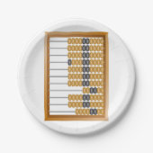 Houten Abacus Classic Tellen Tool Papieren Bordje (Voorkant)