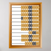  Houten Abacus Classic Tellen Tool Poster (Voorkant)