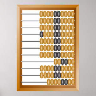  Houten Abacus Classic Tellen Tool Poster
