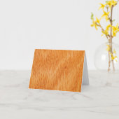 Houten Achtergrond - Glad Bamboe Grain Gepersonali Kaart (Gele Bloem)