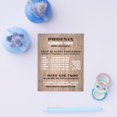 Houten achtergrond, hout/hout/houtwerf Advertentie Flyer (Enkel)