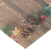 houten achtergrond met dennenappels tafelkleed (Gekanteld)