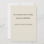 Houten Achtergrond met Elegante Lichten Save The Date (Achterkant)