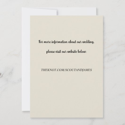 Houten Achtergrond met Elegante Lichten Save The Date (Achterkant)