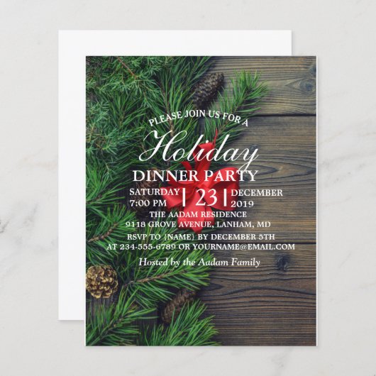 houten achtergrond met kerst - thema (Voorkant / Achterkant)