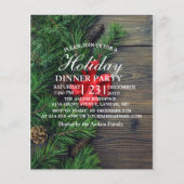 houten achtergrond met kerst - thema (Voorkant)