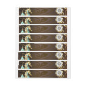 Houten achtergrond met mechanisch zeepaard (Vel)