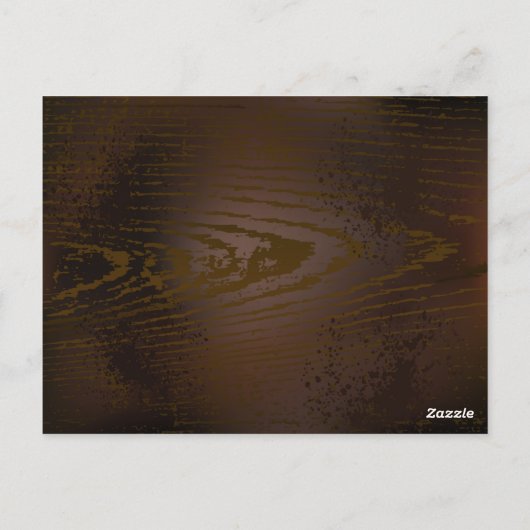 Houten achtergrond met mechanisch zeepaard briefkaart (Achterkant)