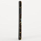 Houten achtergrond met mechanisch zeepaard Case-Mate iPhone case (Achterkant/rechts)