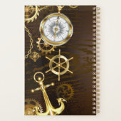 Houten achtergrond met mechanisch zeepaard planner (Achterkant)