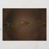 Houten achtergrond met mechanisch zeepaardje programmakaart (Achterkant)