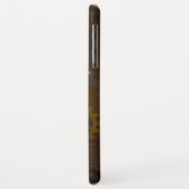 Houten achtergrond met mechanische zeepaard Case-Mate iPhone case (Achterkant/links)