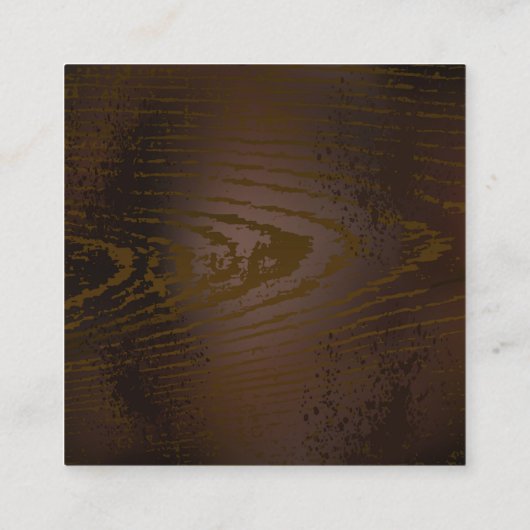 Houten achtergrond met mechanische zeepaard informatiekaartje (Achterkant)