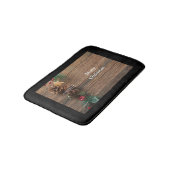 houten achtergrond met pijnbomen badmat (Gekanteld)