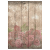 Houten Achtergrond Modern Elegant  Romantisch Klembord (Achterkant)