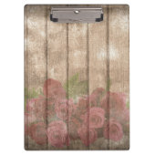 Houten Achtergrond Modern Elegant  Romantisch Klembord (Voorkant)