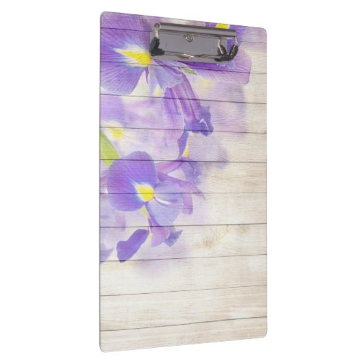  houten achtergrond modern elegante lelie klembord (Rechts)