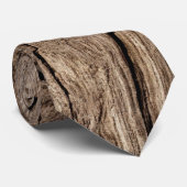Houten achtergrond stropdas (Opgerold)