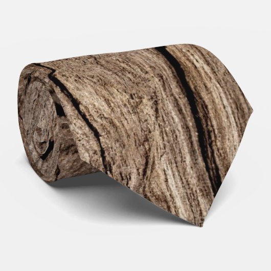 Houten achtergrond stropdas (Opgerold)