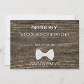 Houten achtergrond Wordt u mijn huisgenoot? Kaart (Voorkant)