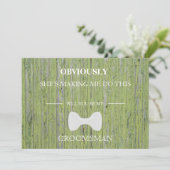 Houten achtergrond Wordt u mijn huisgenoot? Kaart (Staand voorkant)