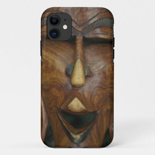 Houten Afrikaans masker Case-Mate iPhone Case (Achterkant)
