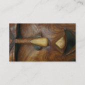 Houten Afrikaans masker Visitekaartje (Achterkant)