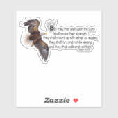 Houten als adelaars sticker (Vel)