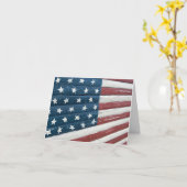 houten Amerikaanse vlag Kaart (Gele Bloem)
