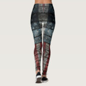 Houten Amerikaanse Vlag Leggings (Achterkant)