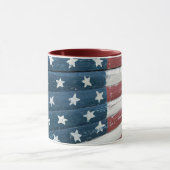 Houten Amerikaanse Vlag Mok (Midden)