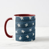 Houten Amerikaanse Vlag Mok (Links)