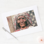 Houten Antieke sigarenwinkel Indiaas Rechthoekige Sticker (Envelop)