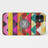 Houten azteekse chevron zig zag patroon #3 Case-Mate iPhone case (Achterkant (horizontaal))
