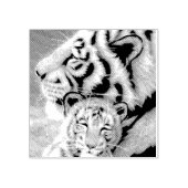 houten baby leeuwstempel rubberstempel (Afrduk)