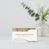 Houten bakkerij visitekaartje (Staand voorkant)