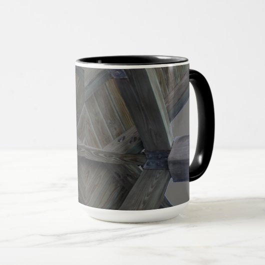 houten balkenplafond mok (Voorkant rechts)