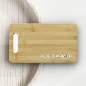 Houten Bamboe Snijplank Catering Culinaire Chef Visitekaartje