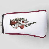 Houten basgitarist golfheadcover (Voorkant)