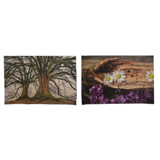 Houten Bast Boom Autumn Destiny's Destiny Kussensloop (Voorkant-Set)