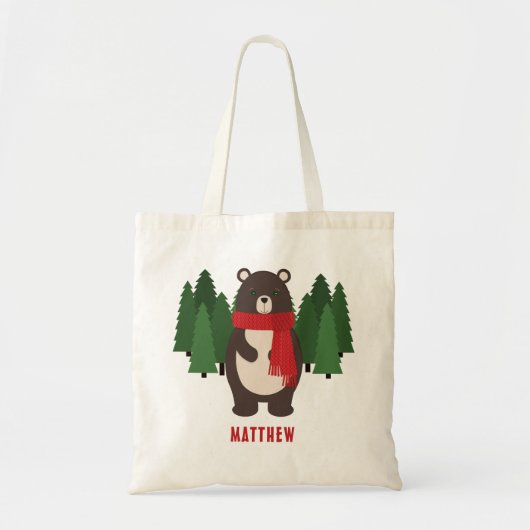 Houten Beer Tote Bag (Voorkant)