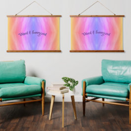 Houten bekleed wandtapijt Vibed & Energiezuinig Hangend Wandkleed