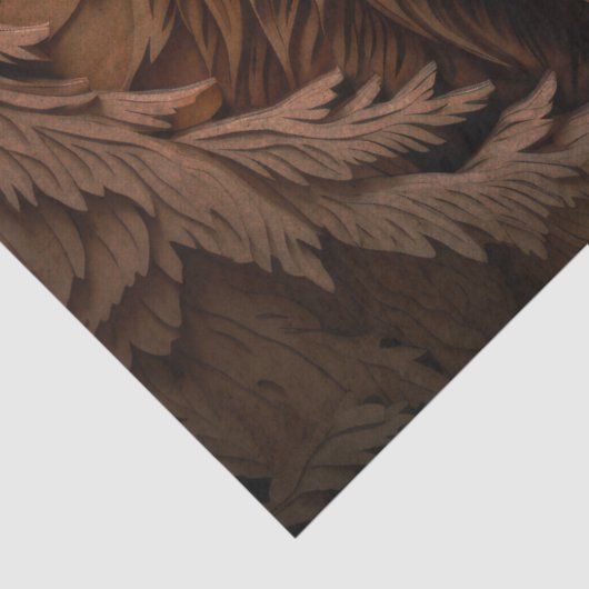 Houten Beren ontkoppelingspapier Tissuepapier (Detail)