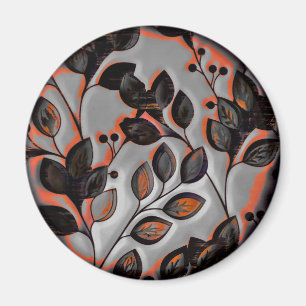 Houten Bloem Magneet