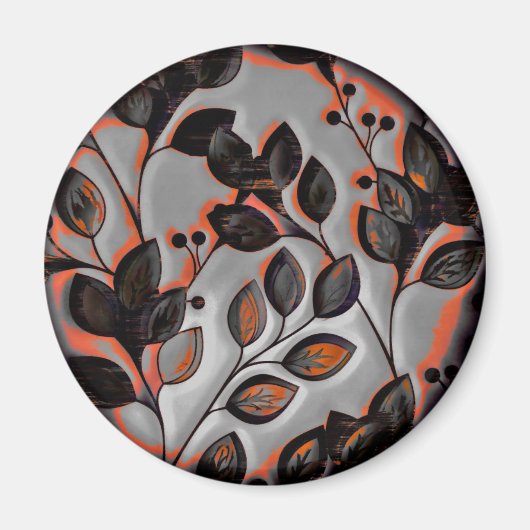 Houten Bloem Magneet (Voorkant)