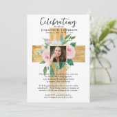 Houten Bloemenkruis, foto's, Viering van het leven Kaart (Staand voorkant)