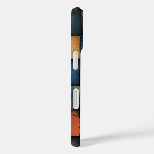 Houten blok textuur iPhone case (Achterkant / Rechts)