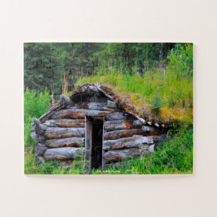 Houten Blokhut Alaska Legpuzzel