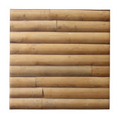 Houten Blokhut Bekleding Achtergrond Tegeltje (Voorkant)