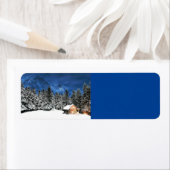 Houten Blokhut met Uitzicht op de Berg Etiket (Insitu)